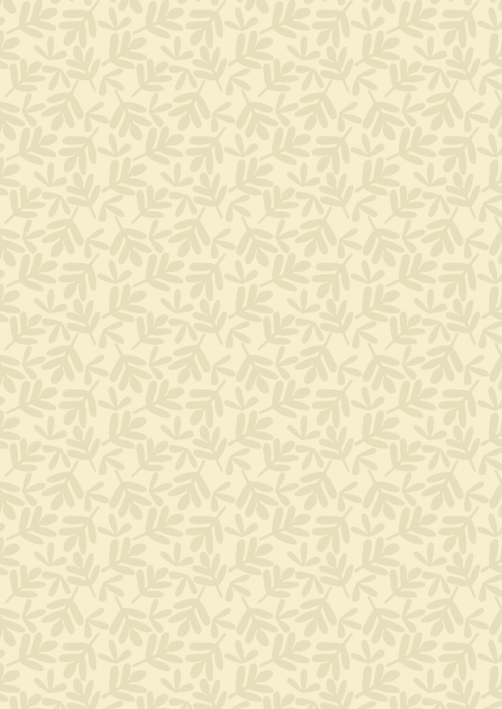 Neutral leaf pattern with small beige botanical sprigs in a subtle seamless repeat on a soft cream background