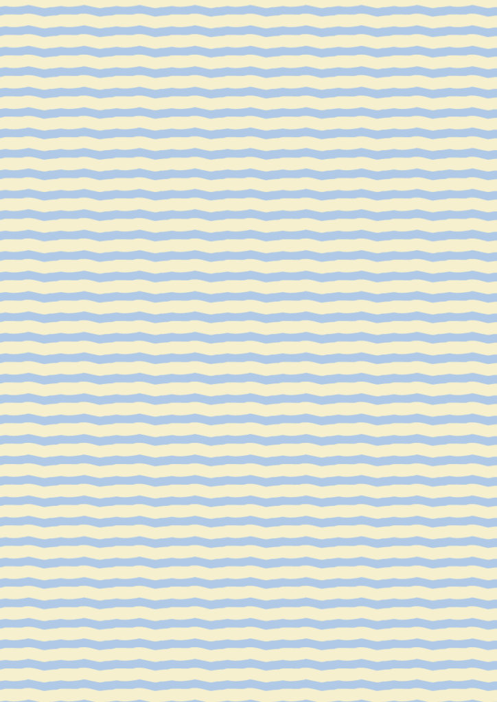 Soft blue wavy stripe pattern with narrow horizontal lines in a subtle seamless repeat on a warm cream background