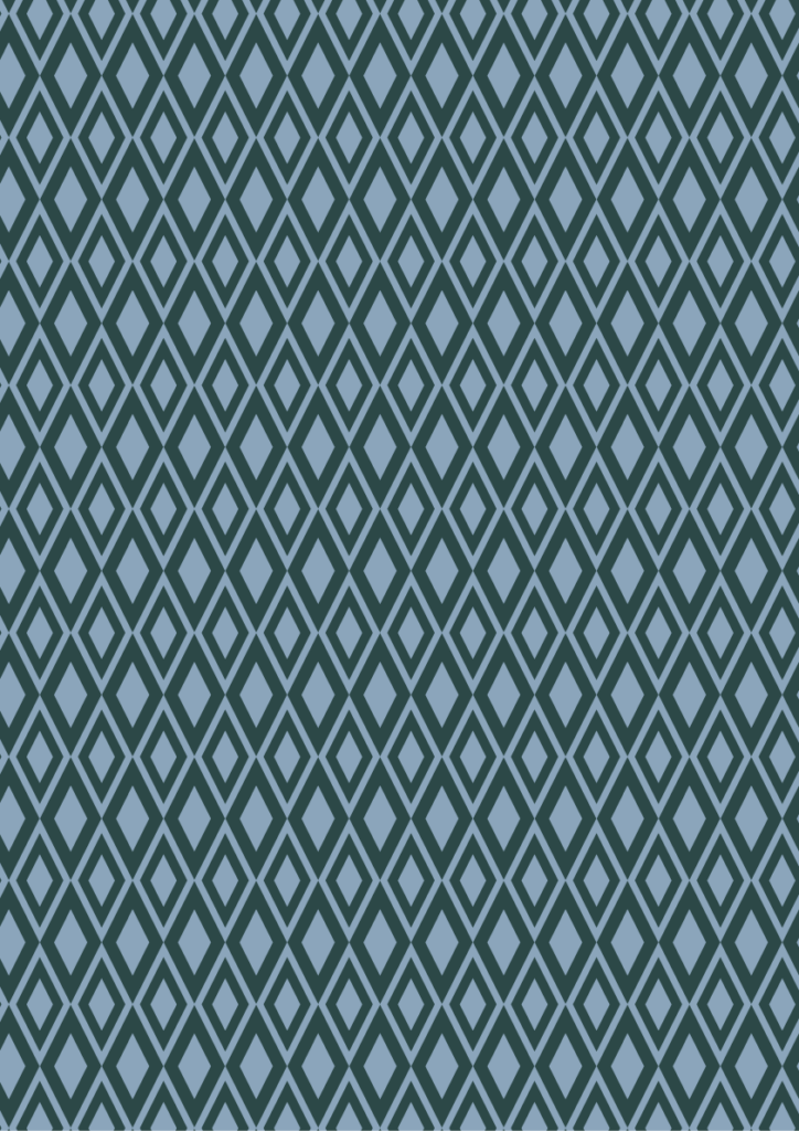 Dark teal geometric diamond pattern with repeating lattice shapes, bold seamless design for upholstery and textiles